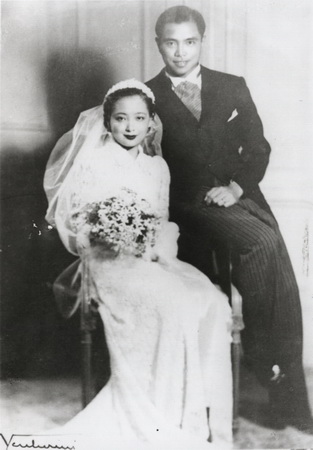 苏仲英与孙乾结婚照 height=